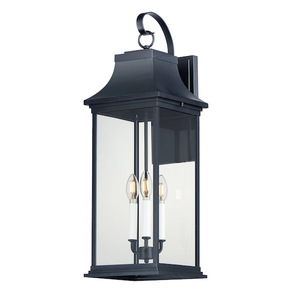Maxim Lighting Vicksburg 3-Light Outdoor Wall Sconce, Black 30026CLBK - main